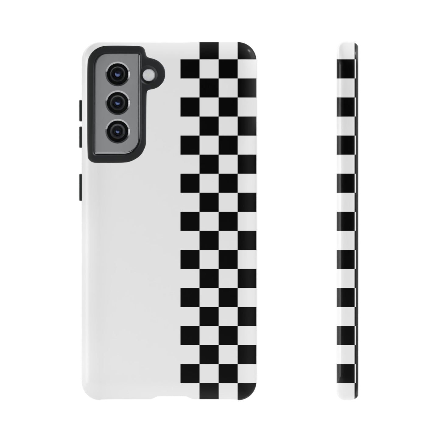 Checker Stripe Tough Phone Case