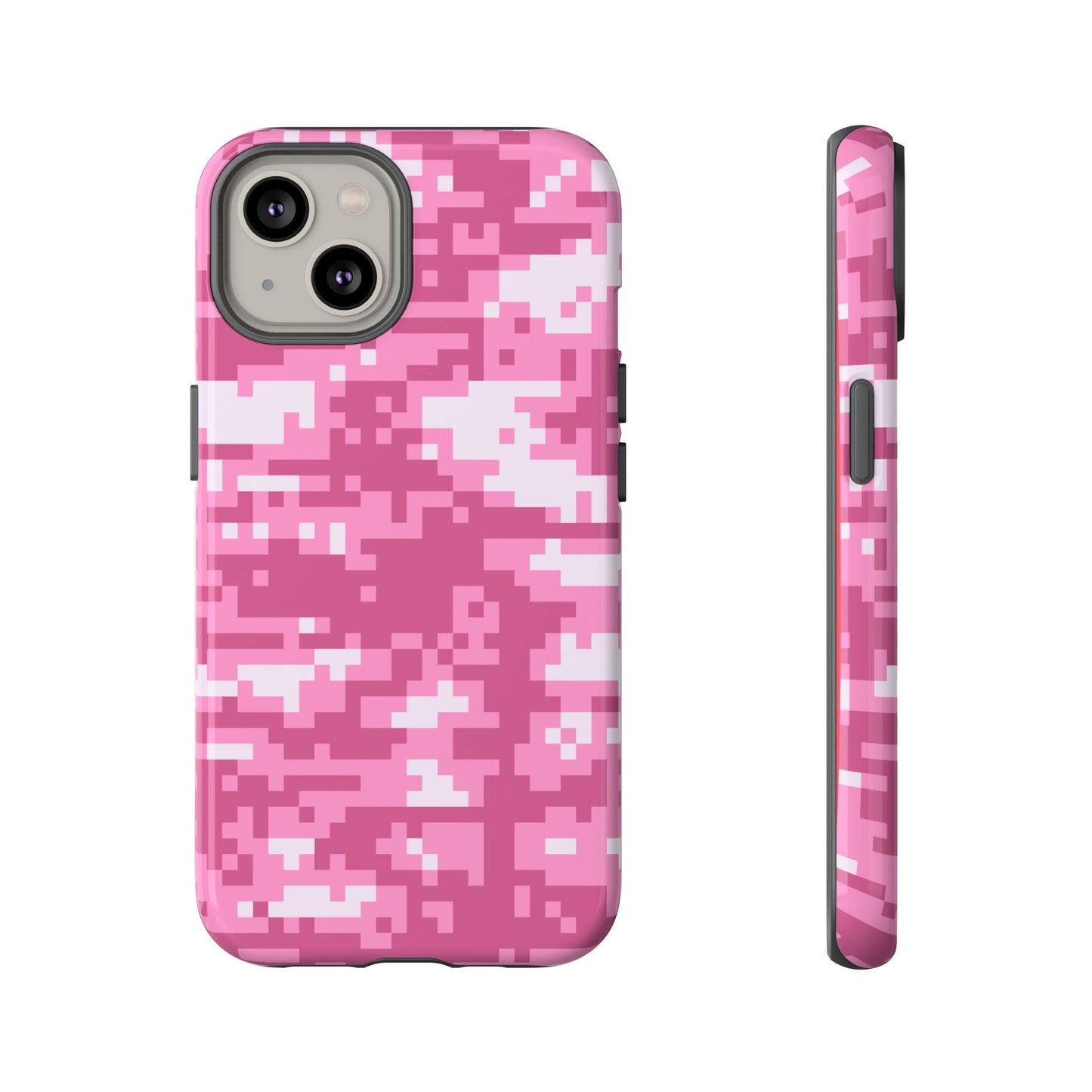 Pink pixel Camo Design Tough Phone Case