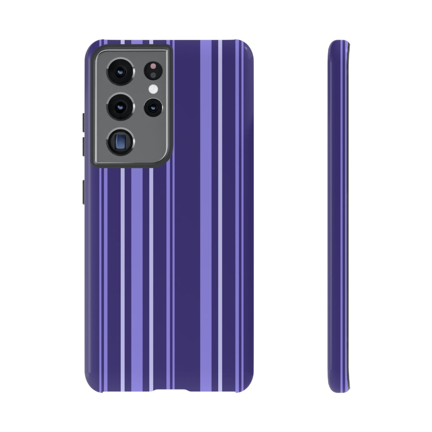 Berry Violet Stripe Tough Phone Case