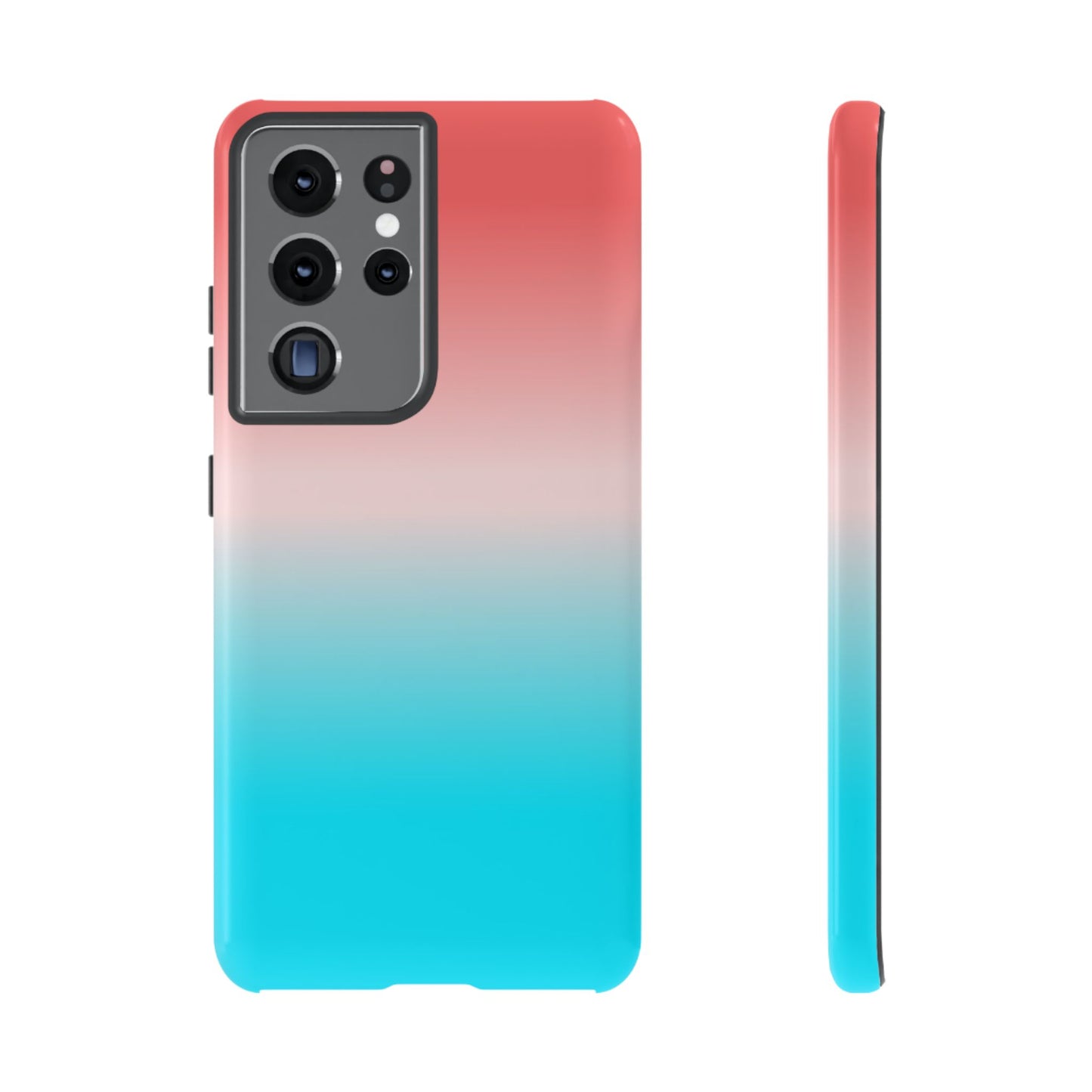 Pink Aqua Gradient Tough Phone Case