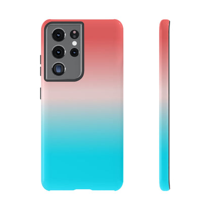 Pink Aqua Gradient Tough Phone Case