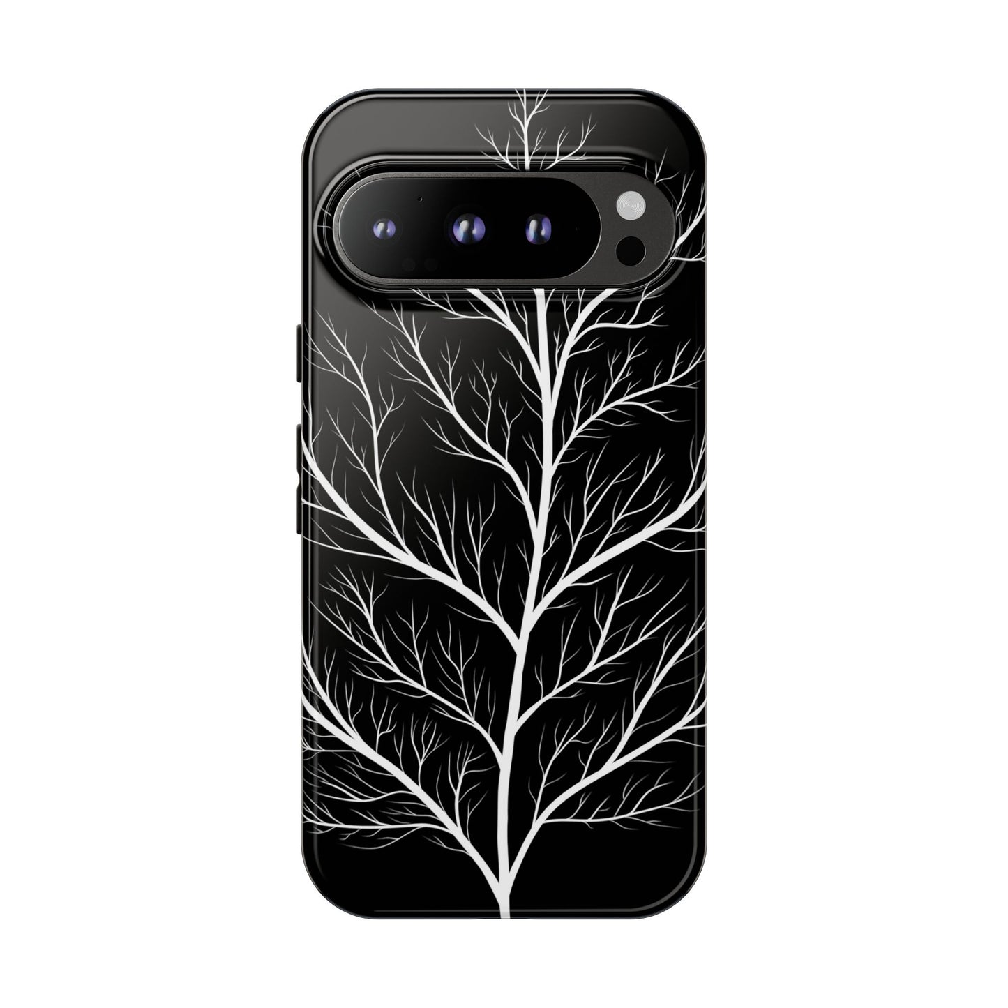 White Tree Silhouette Tough Phone Case