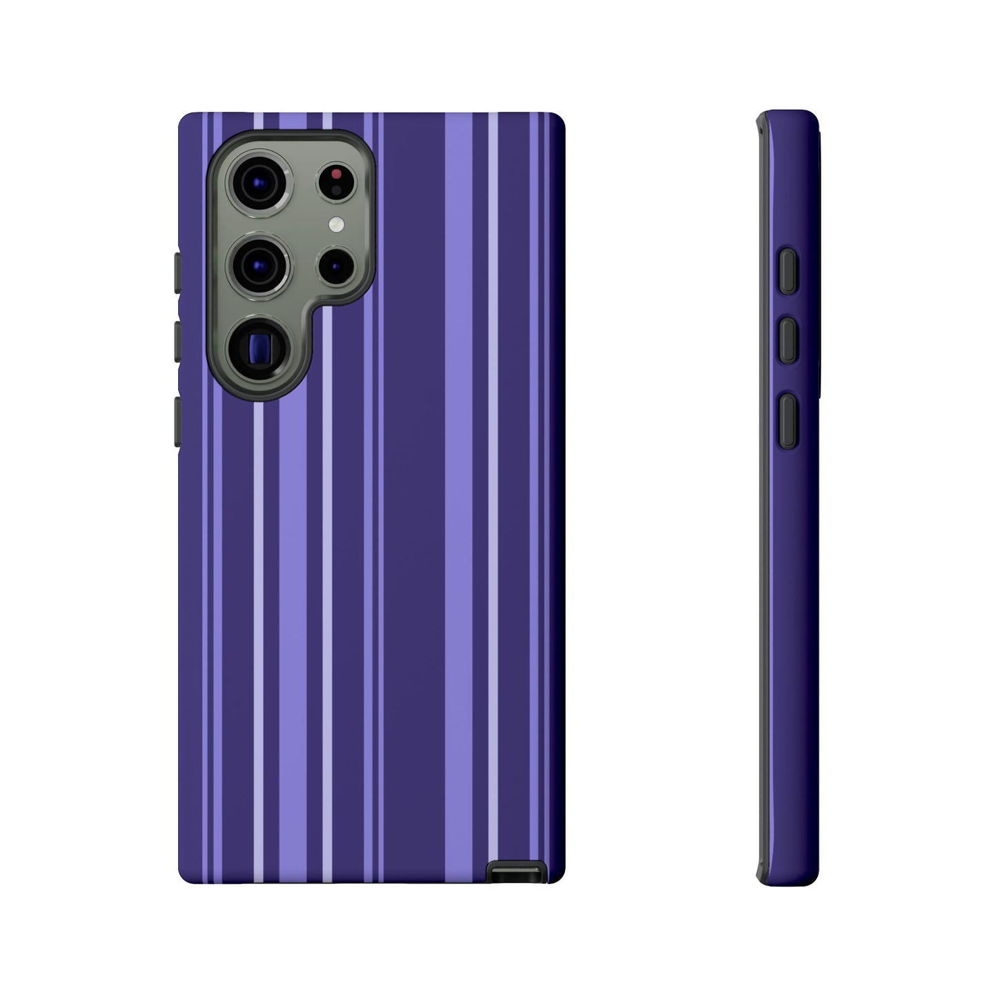 Berry Violet Stripe Tough Phone Case