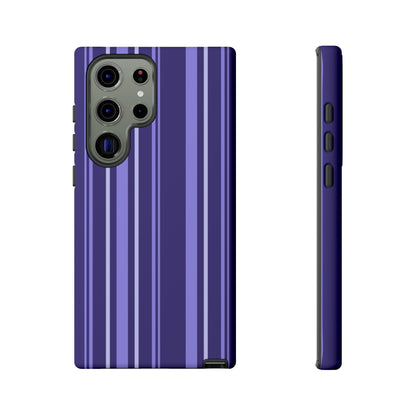 Berry Violet Stripe Tough Phone Case