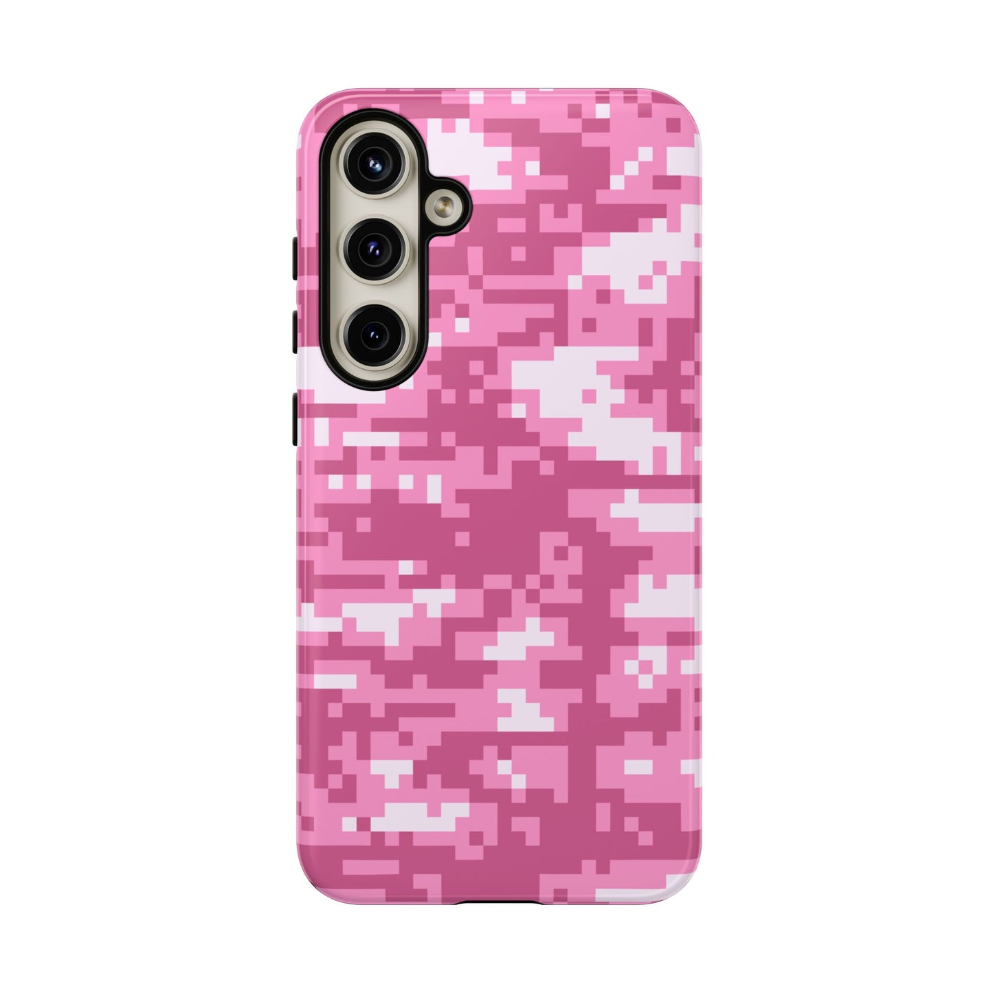 Pink pixel Camo Design Tough Phone Case