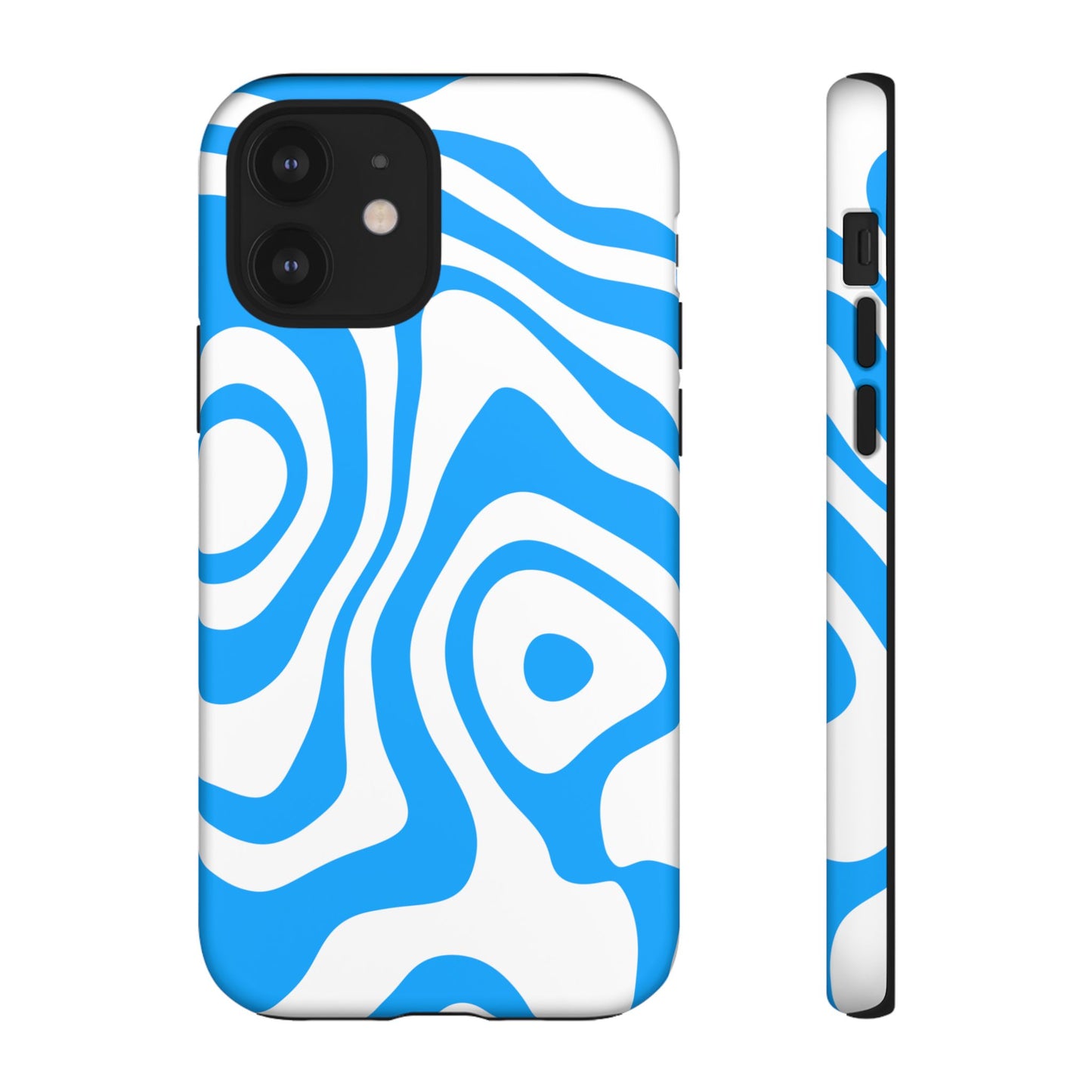 Blue Contour Tough Phone Case