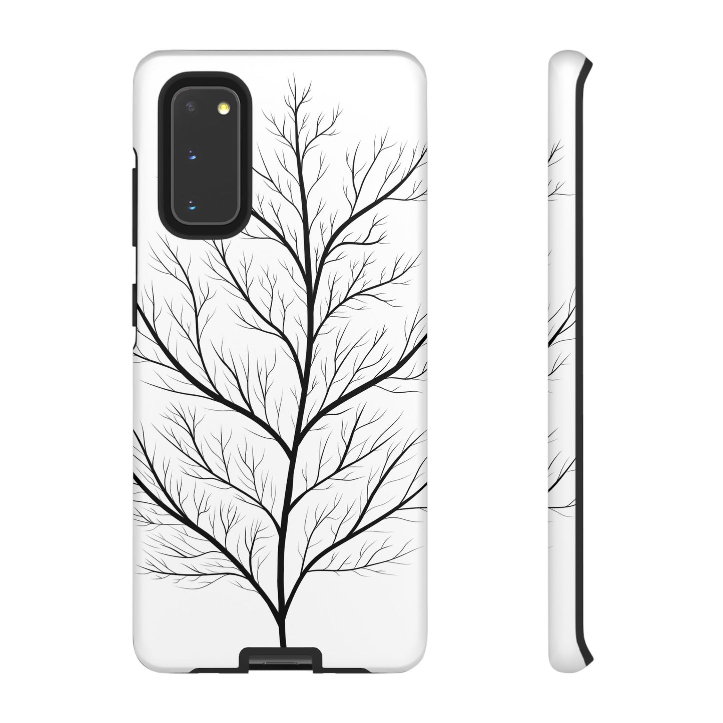 Black Branch Tree Tough Phone Case