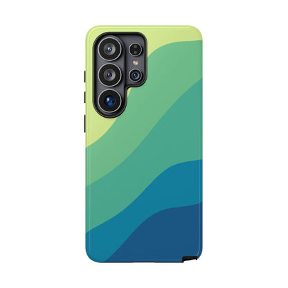 Coastal Green Wave Tough Phone Case