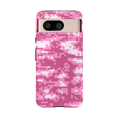 Pink pixel Camo Design Tough Phone Case