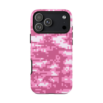 Pink pixel Camo Design Tough Phone Case