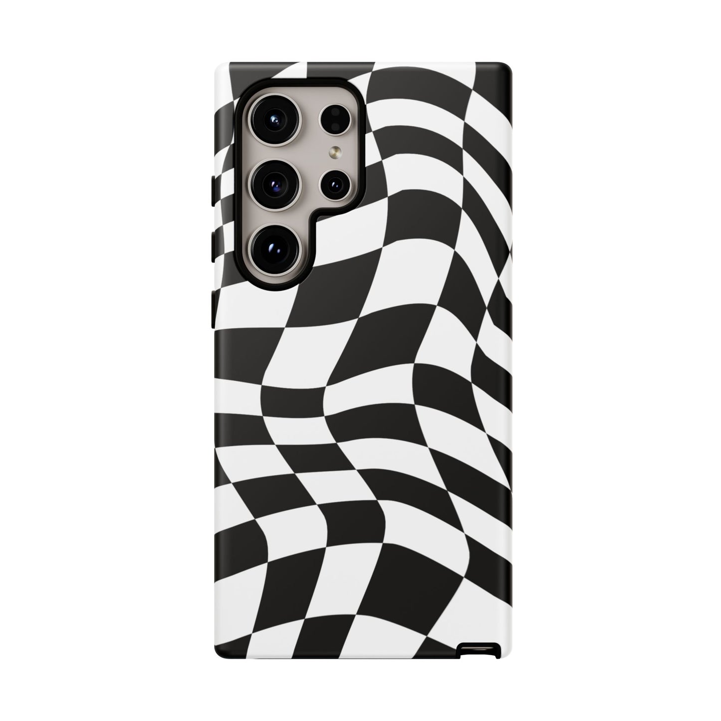 Warped Checker Tough Phone Case