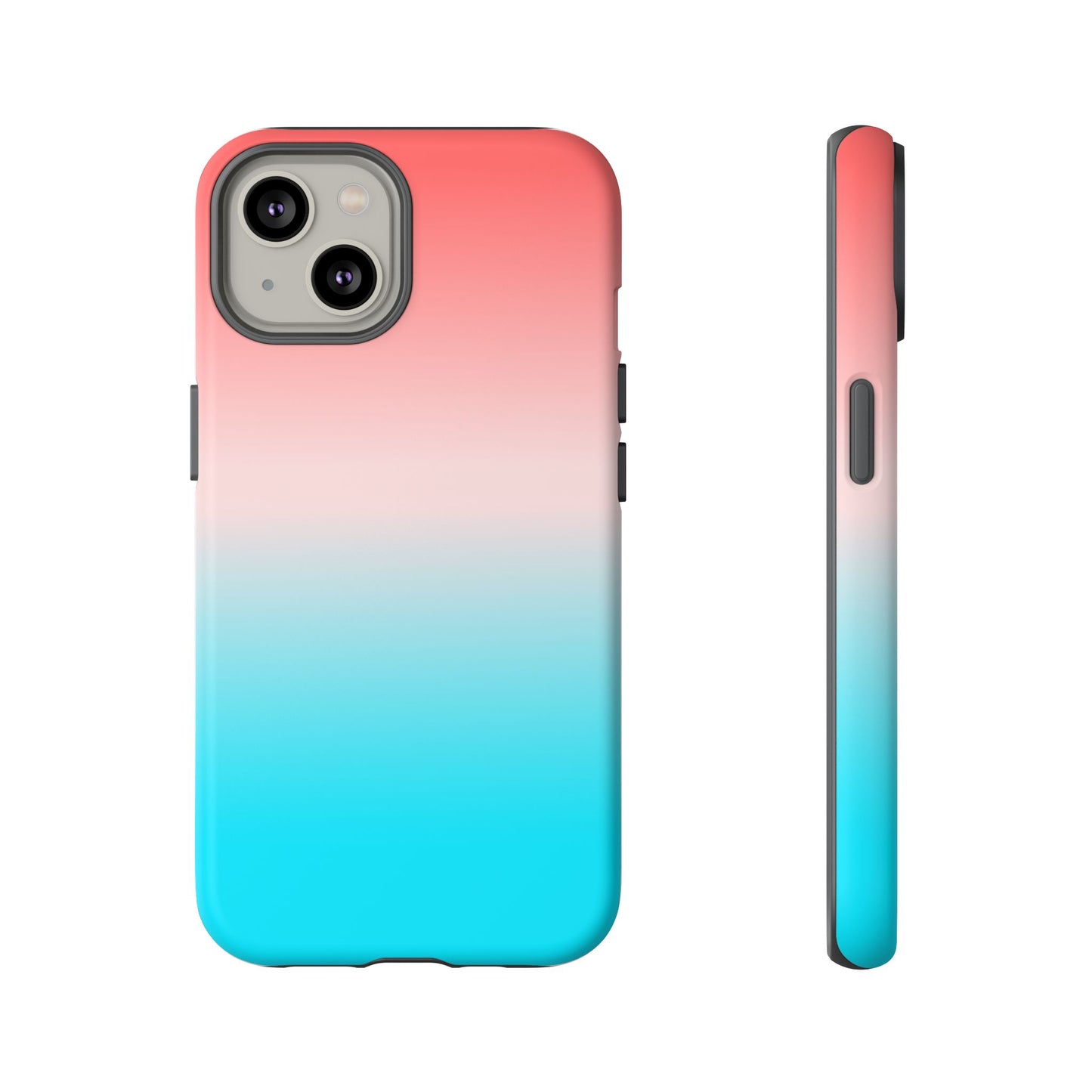 Pink Aqua Gradient Tough Phone Case