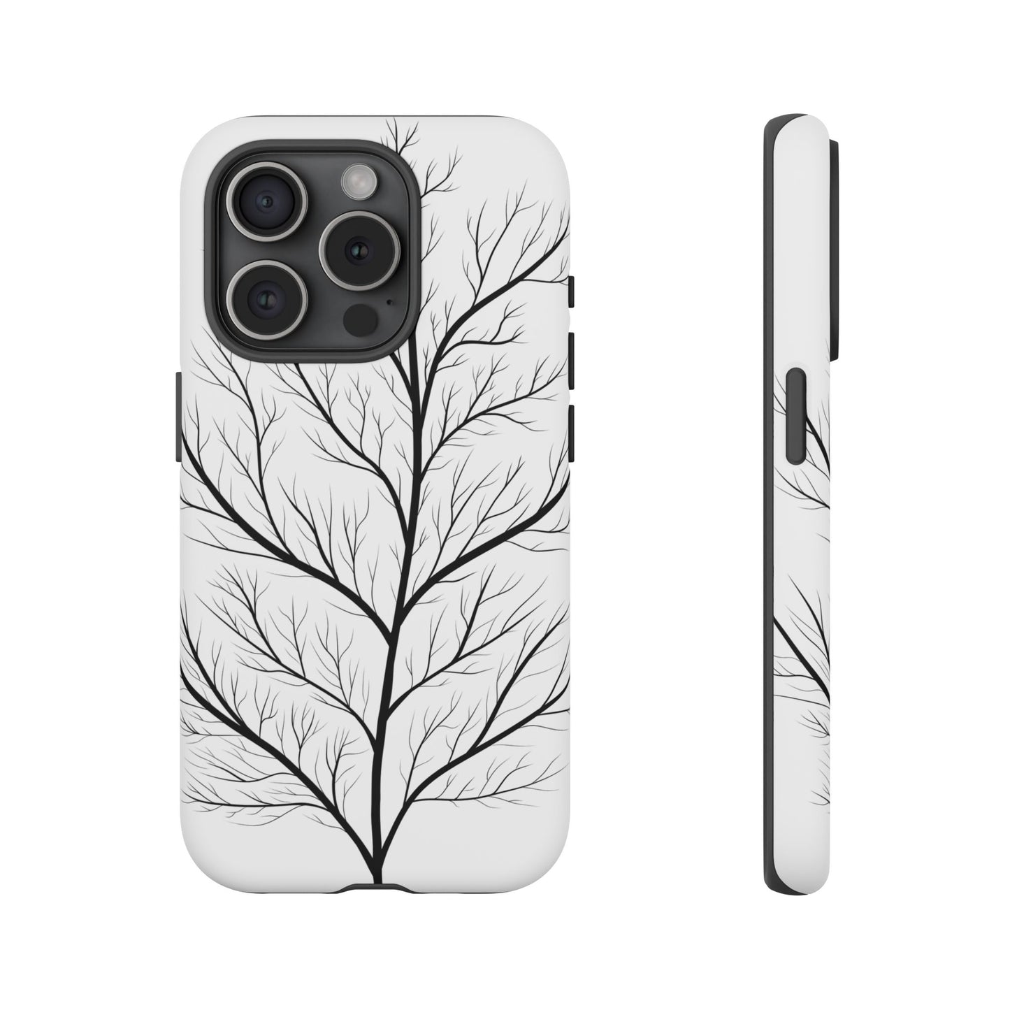 Black Branch Tree Tough Phone Case