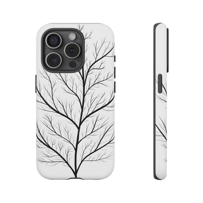 Black Branch Tree Tough Phone Case