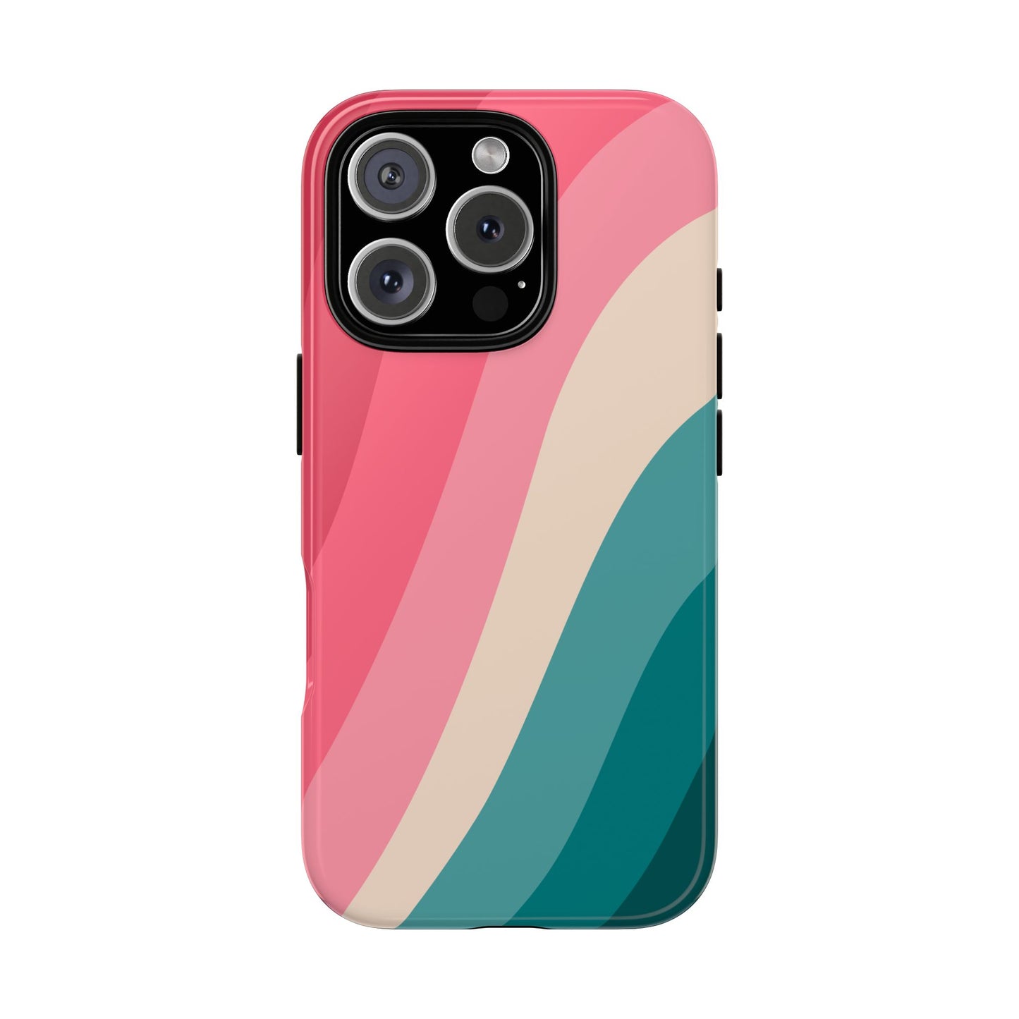 Blush Teal Wave Tough Phone Case