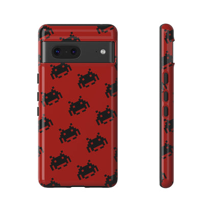 Red Pixel Alien Tough Phone Case