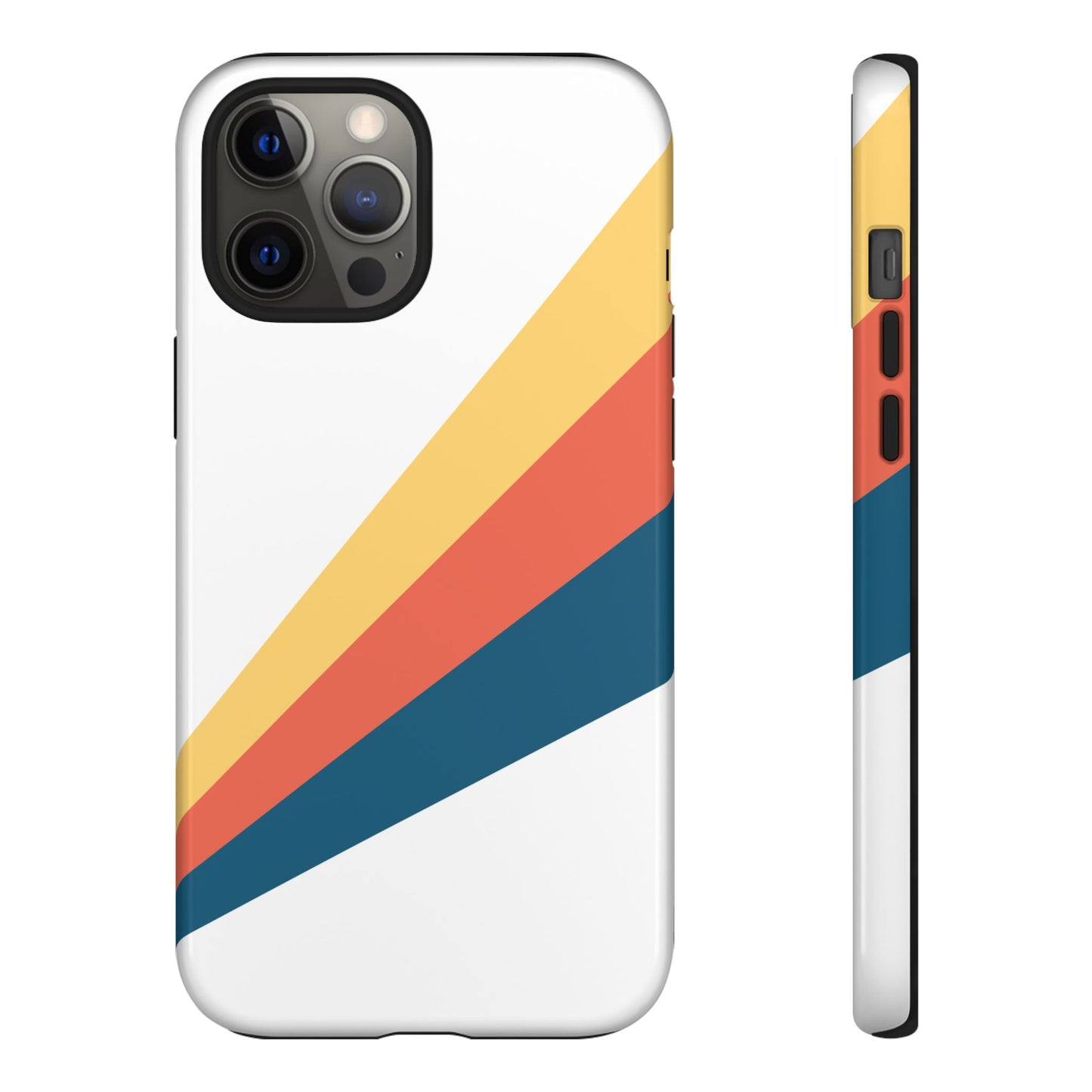Diagonal Color Stripe Tough Phone Case
