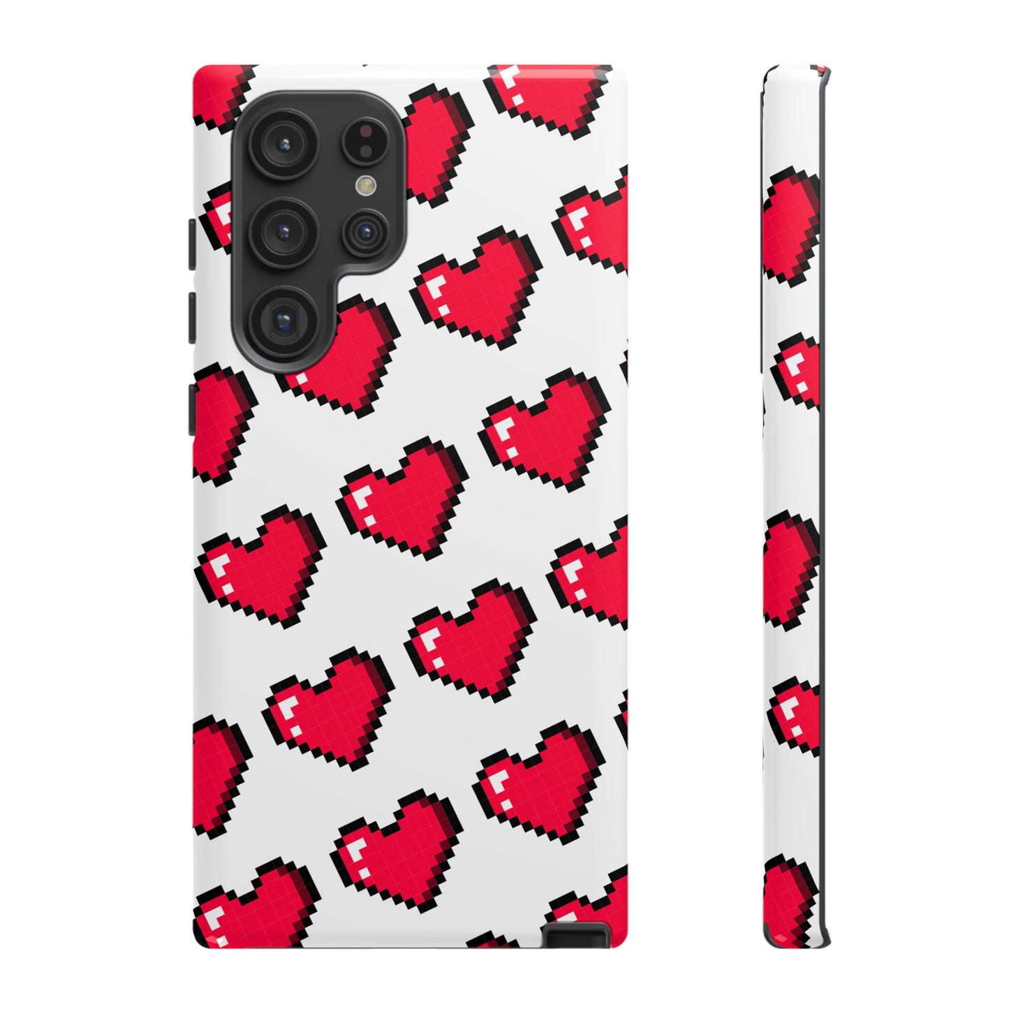 Pixel Heart Tough Phone Case