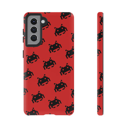 Red Pixel Alien Tough Phone Case