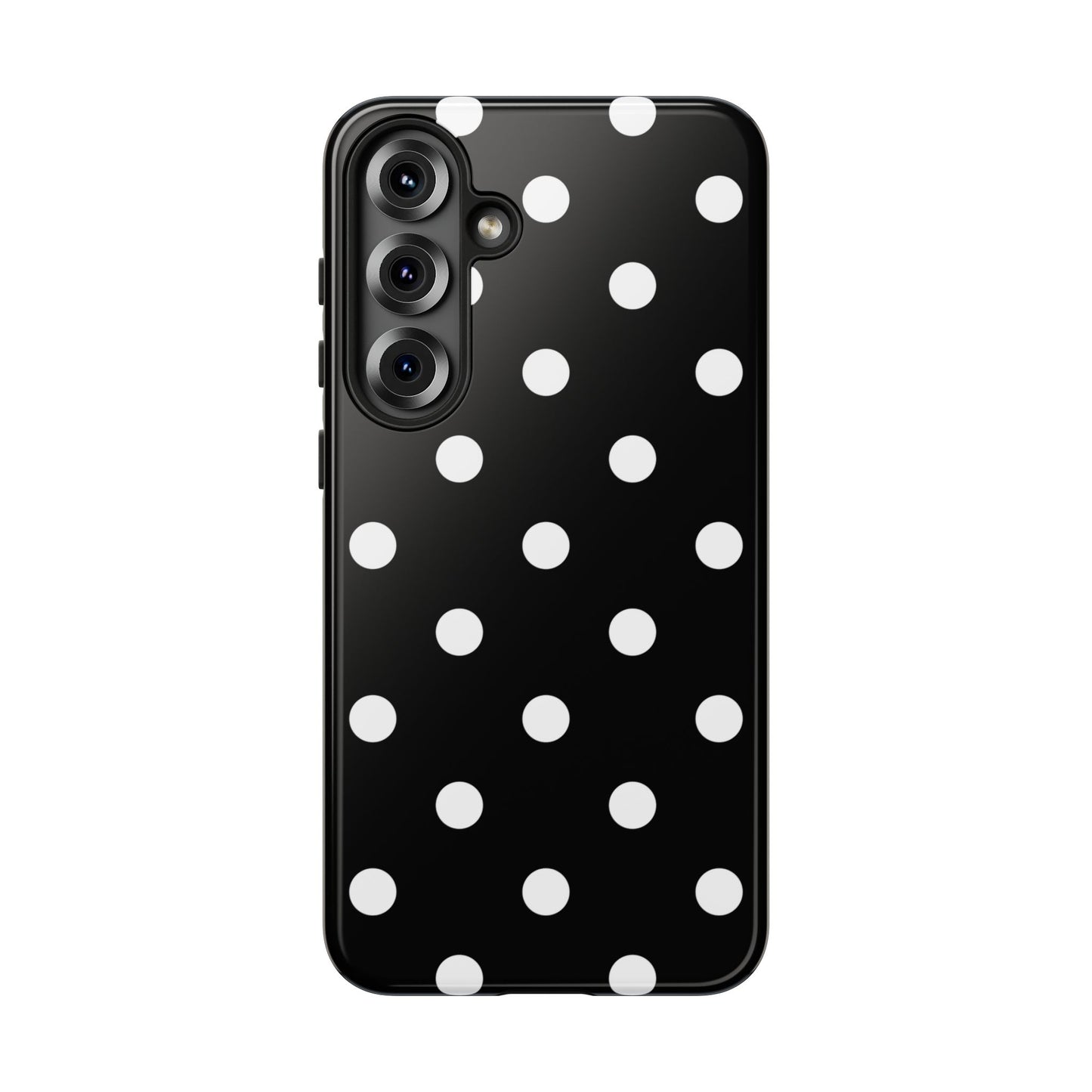 Black Polka Dot Tough Phone Case