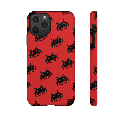 Red Pixel Alien Tough Phone Case