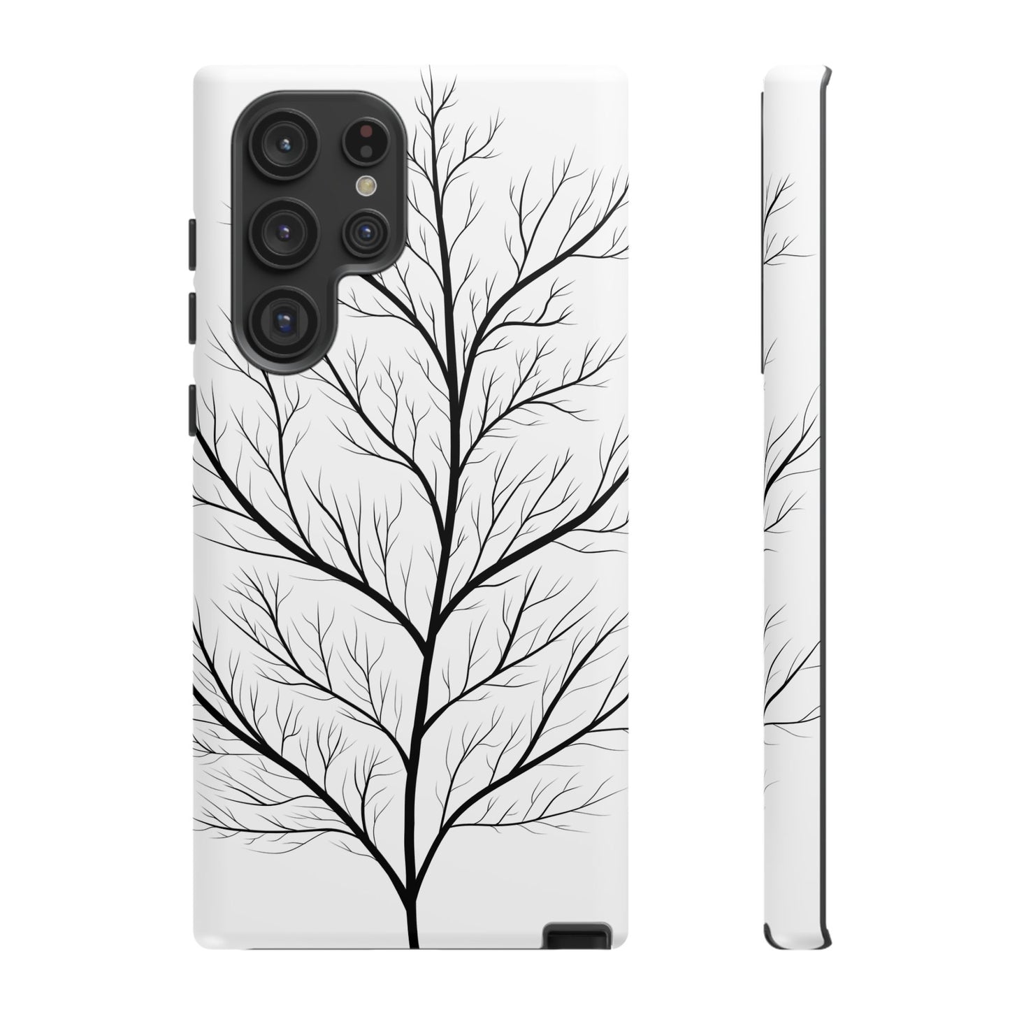 Black Branch Tree Tough Phone Case