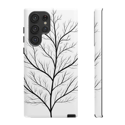 Black Branch Tree Tough Phone Case