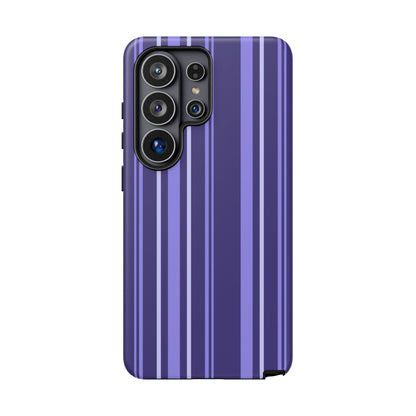 Berry Violet Stripe Tough Phone Case