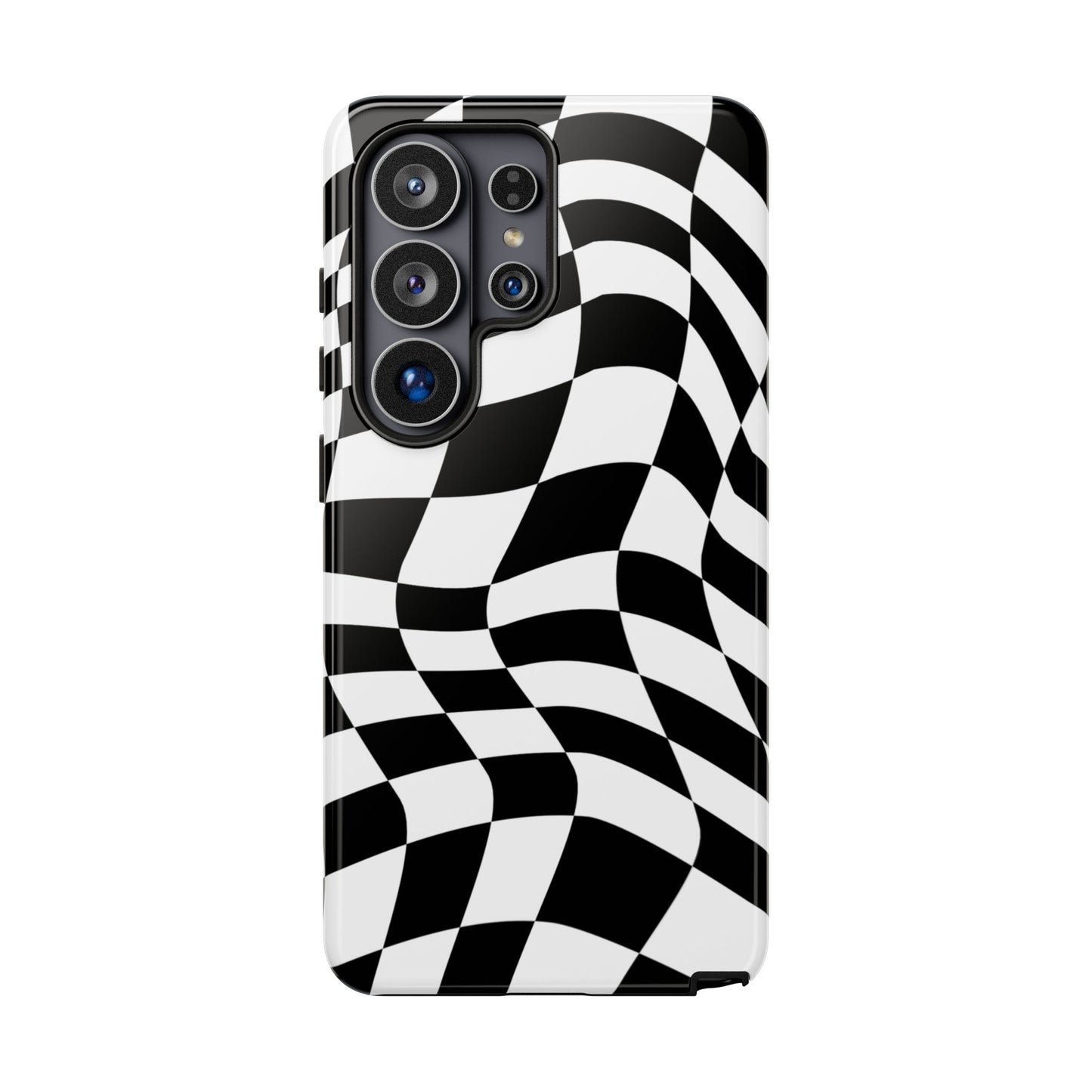 Warped Checker Tough Phone Case
