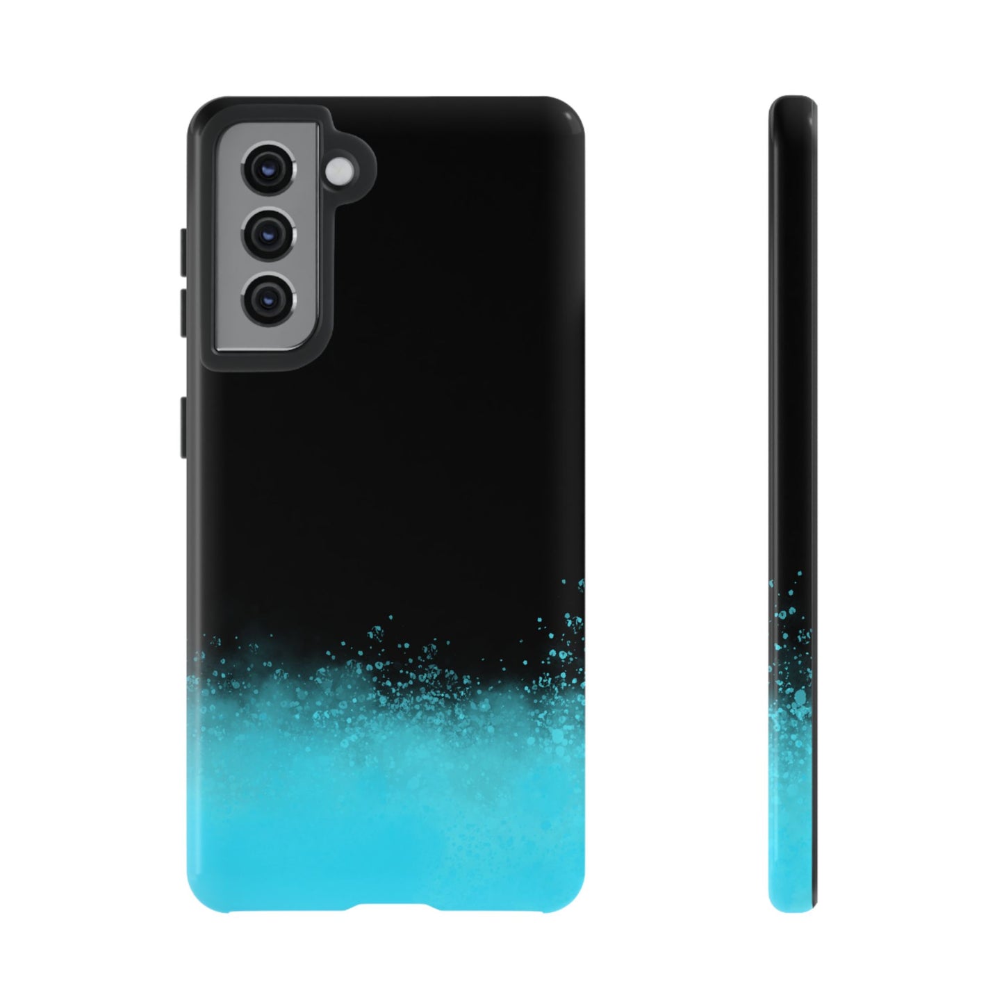Black Aqua Splash Tough Phone Case