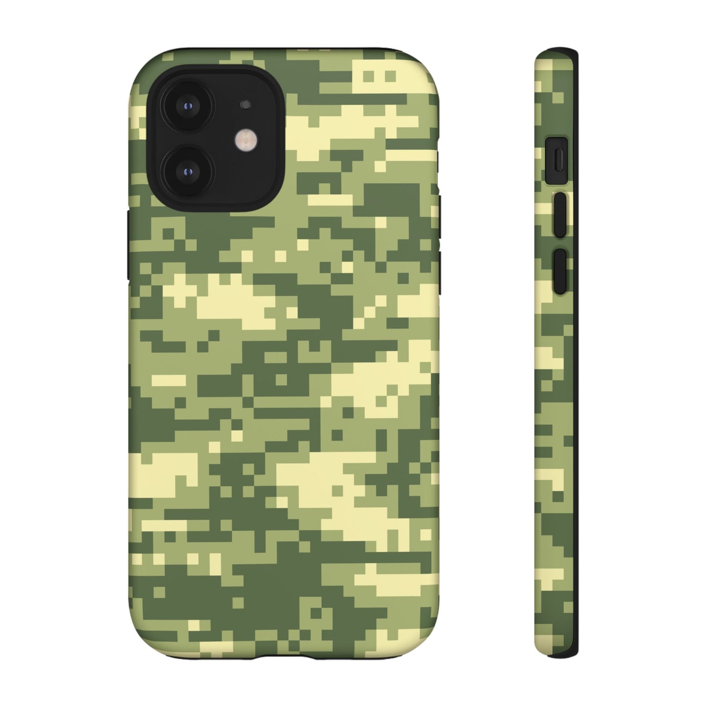 Olive Pixel Camo Tough Phone Case