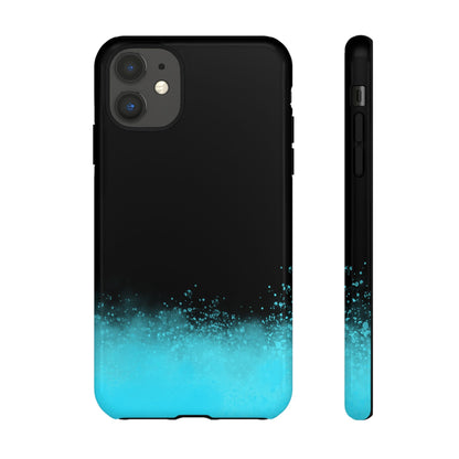 Black Aqua Splash Tough Phone Case