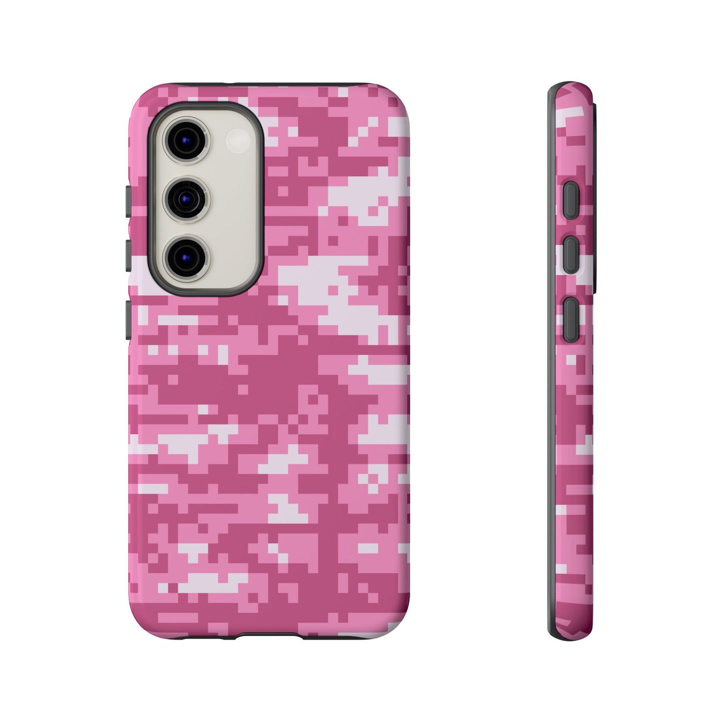 Pink pixel Camo Design Tough Phone Case