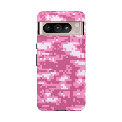 Pink pixel Camo Design Tough Phone Case
