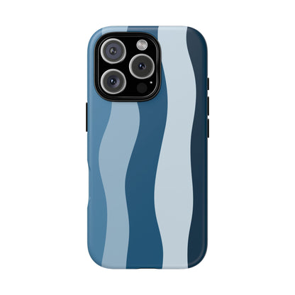 Blue Tide Wave Tough Phone Case