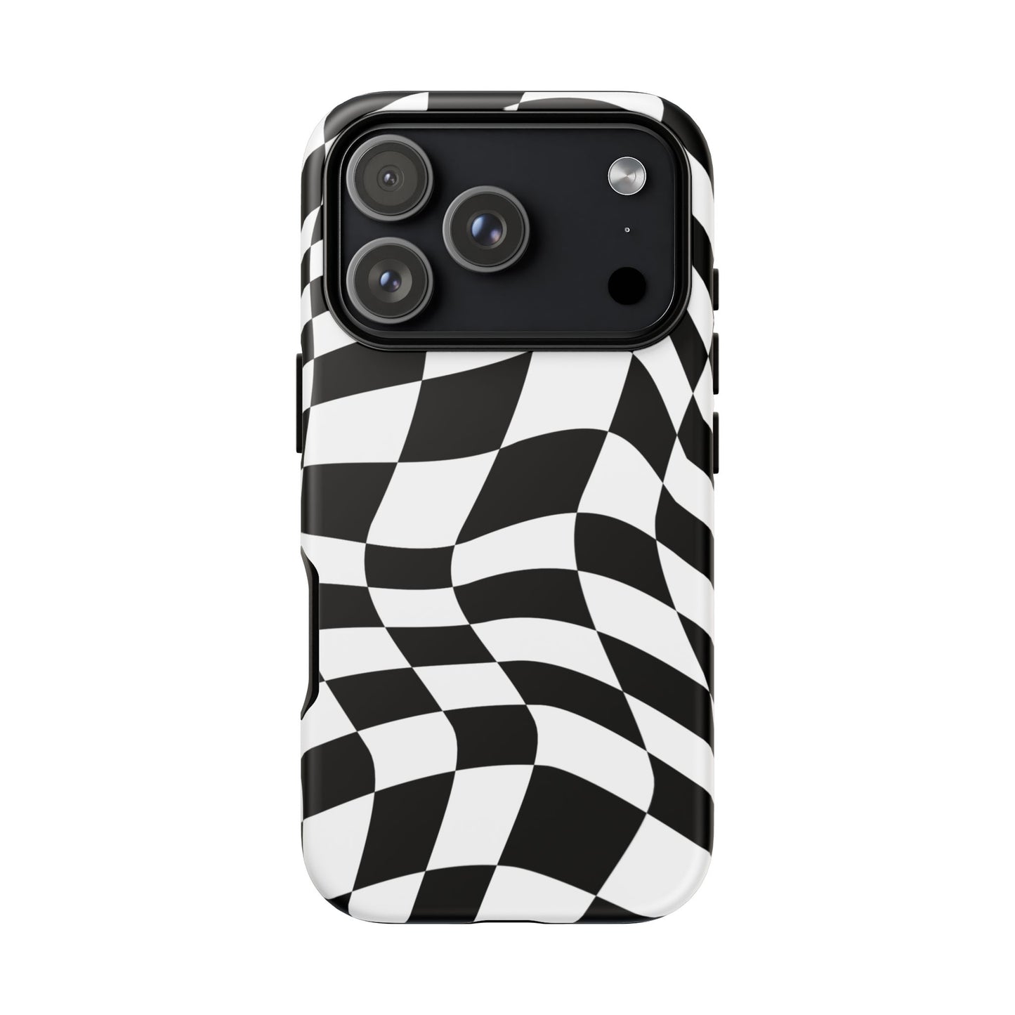Warped Checker Tough Phone Case