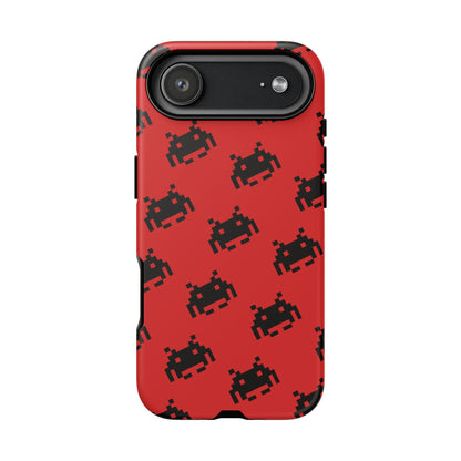 Red Pixel Alien Tough Phone Case