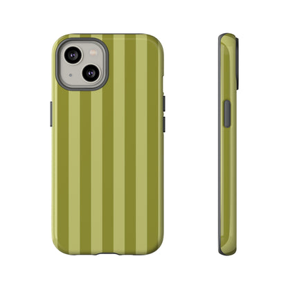 Olive Stripe Tough Phone Case