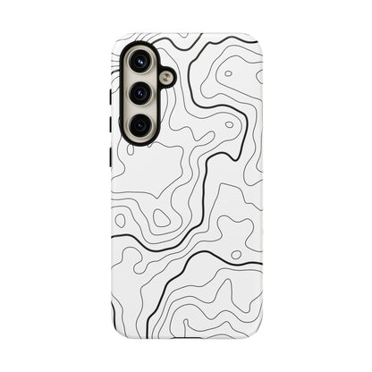 Minimal Topographic Tough Phone Case