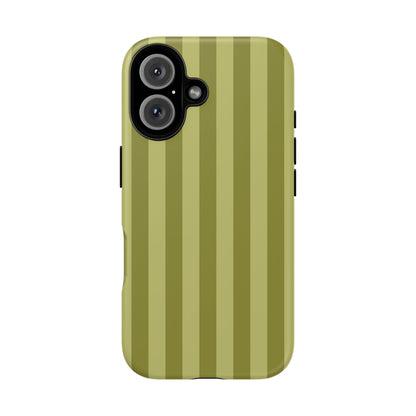 Olive Stripe Tough Phone Case