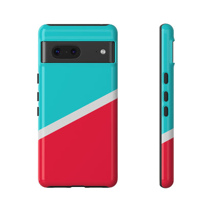 Aqua Pop Colorblock Tough Phone Case