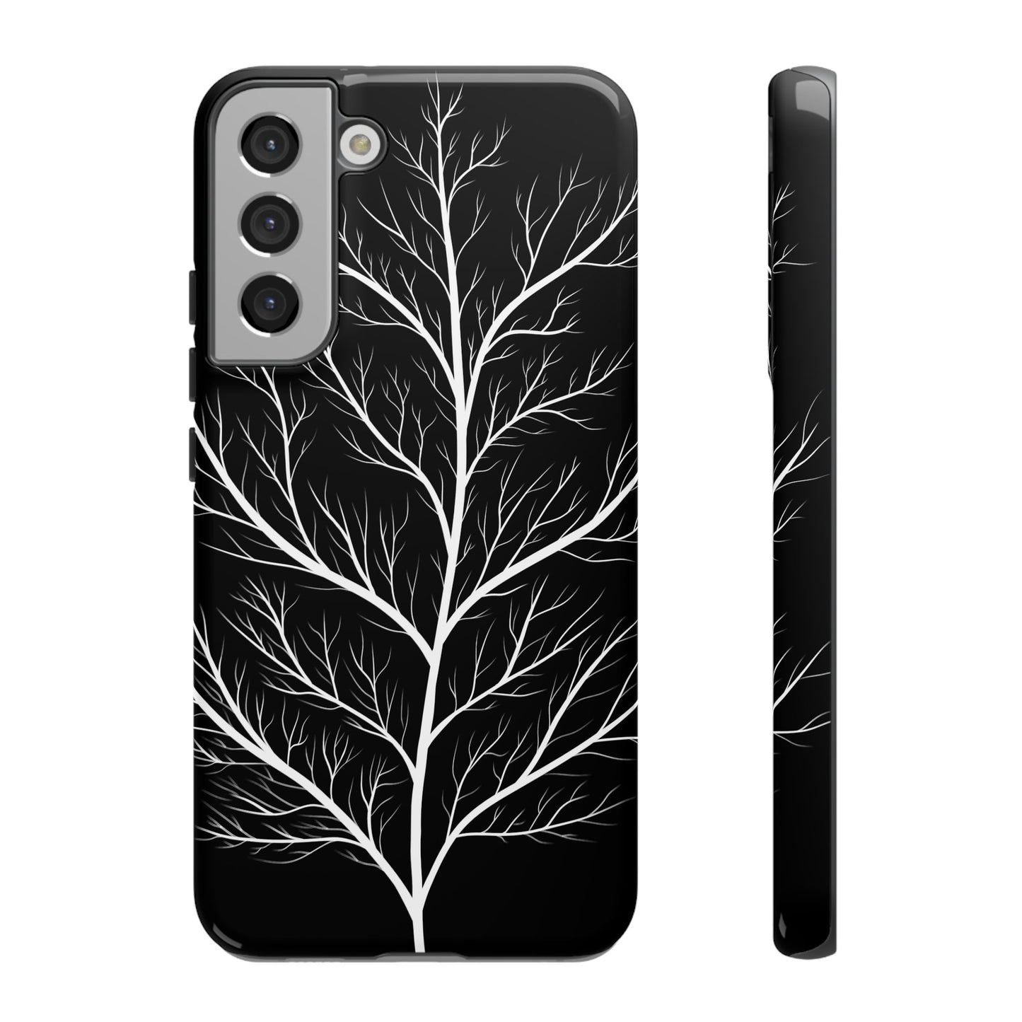 White Tree Silhouette Tough Phone Case