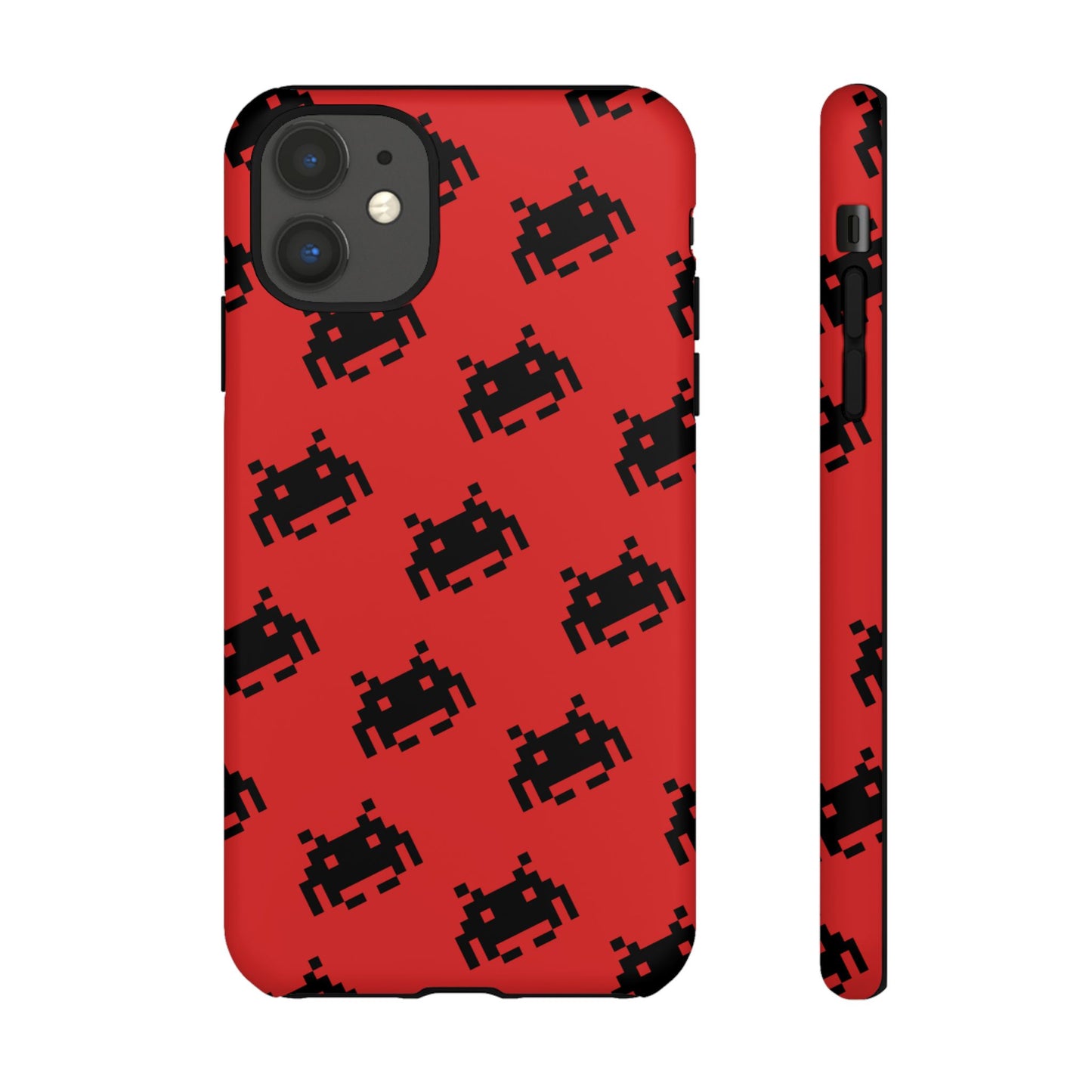 Red Pixel Alien Tough Phone Case
