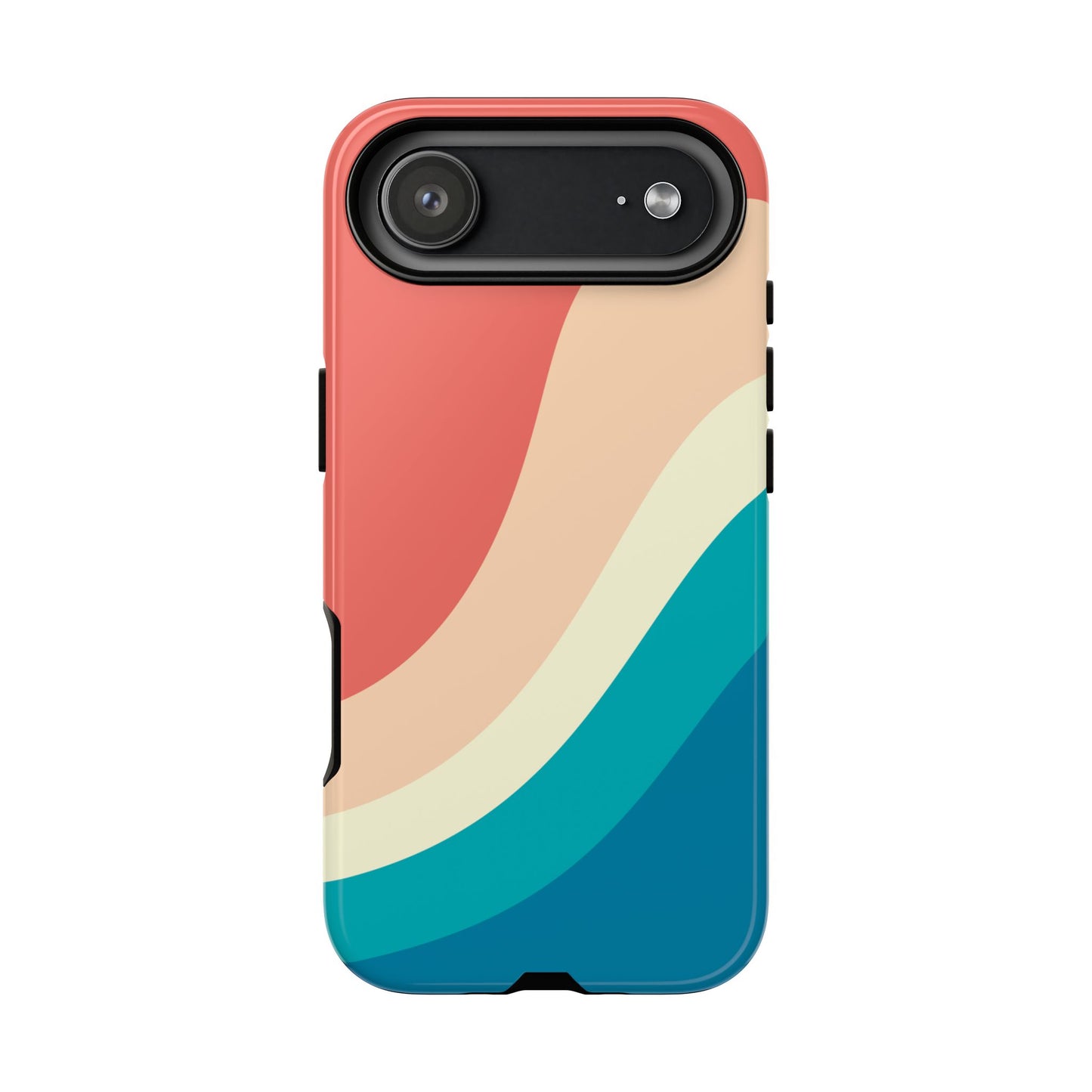 Retro Sunset Wave Tough Phone Case