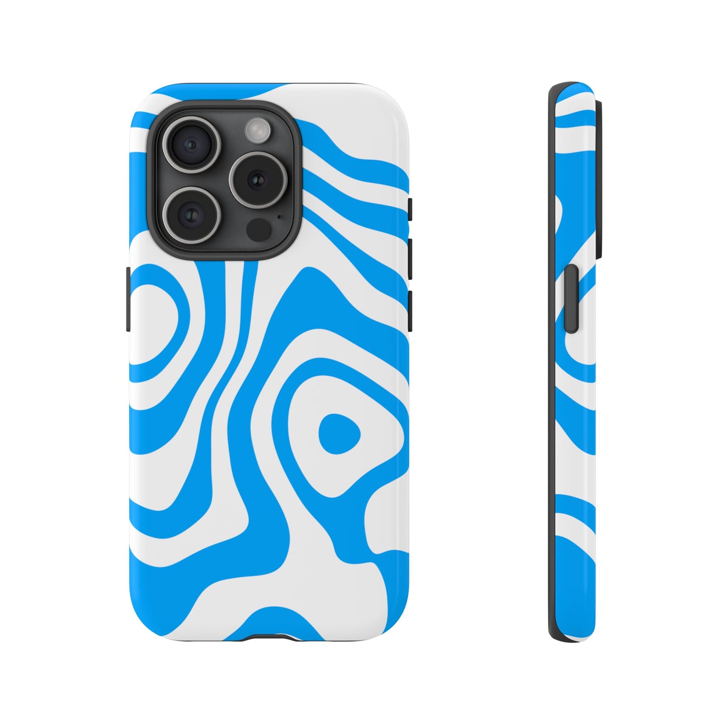 Blue Contour Tough Phone Case