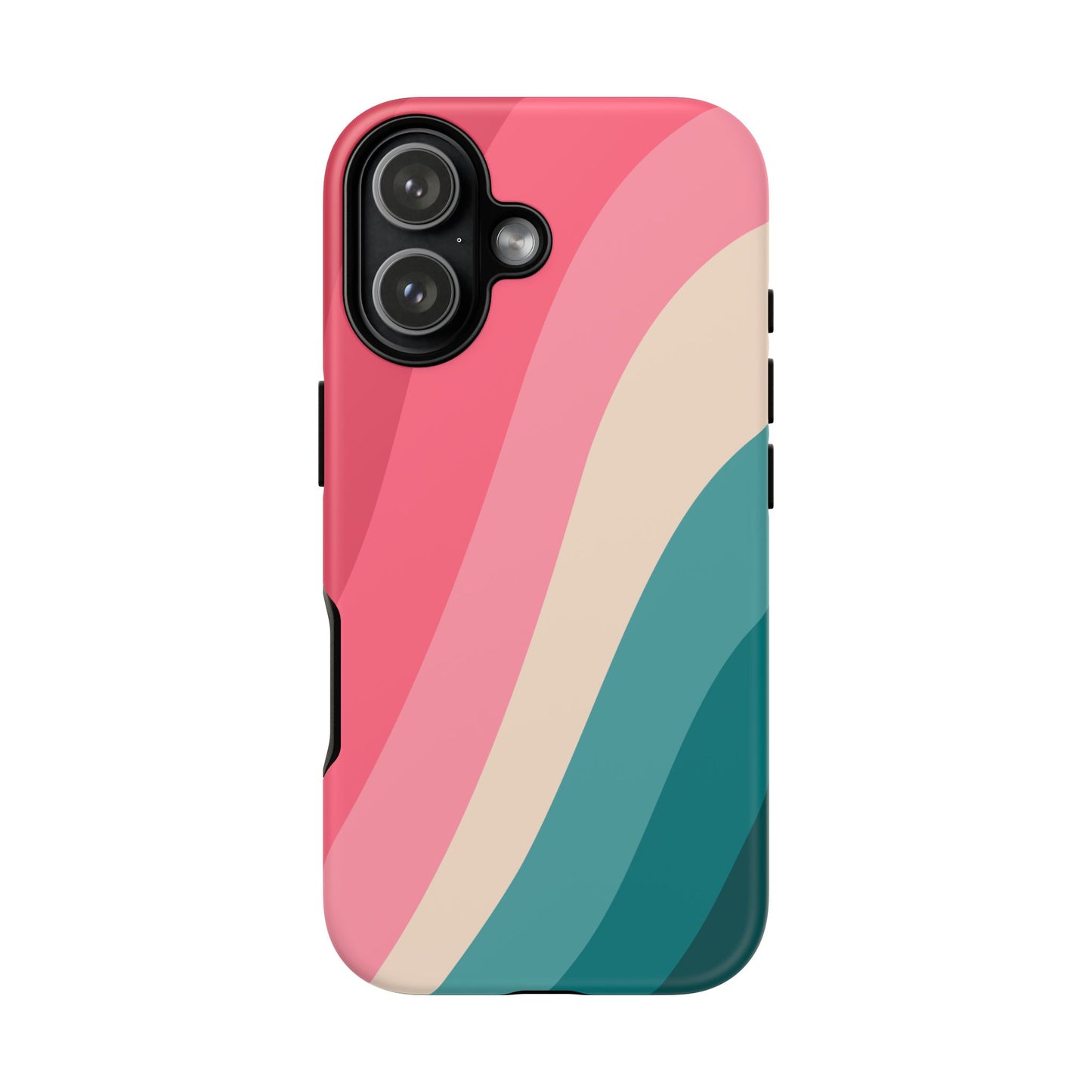 Blush Teal Wave Tough Phone Case