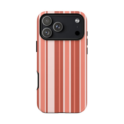 Terracotta Stripe Tough Phone Case