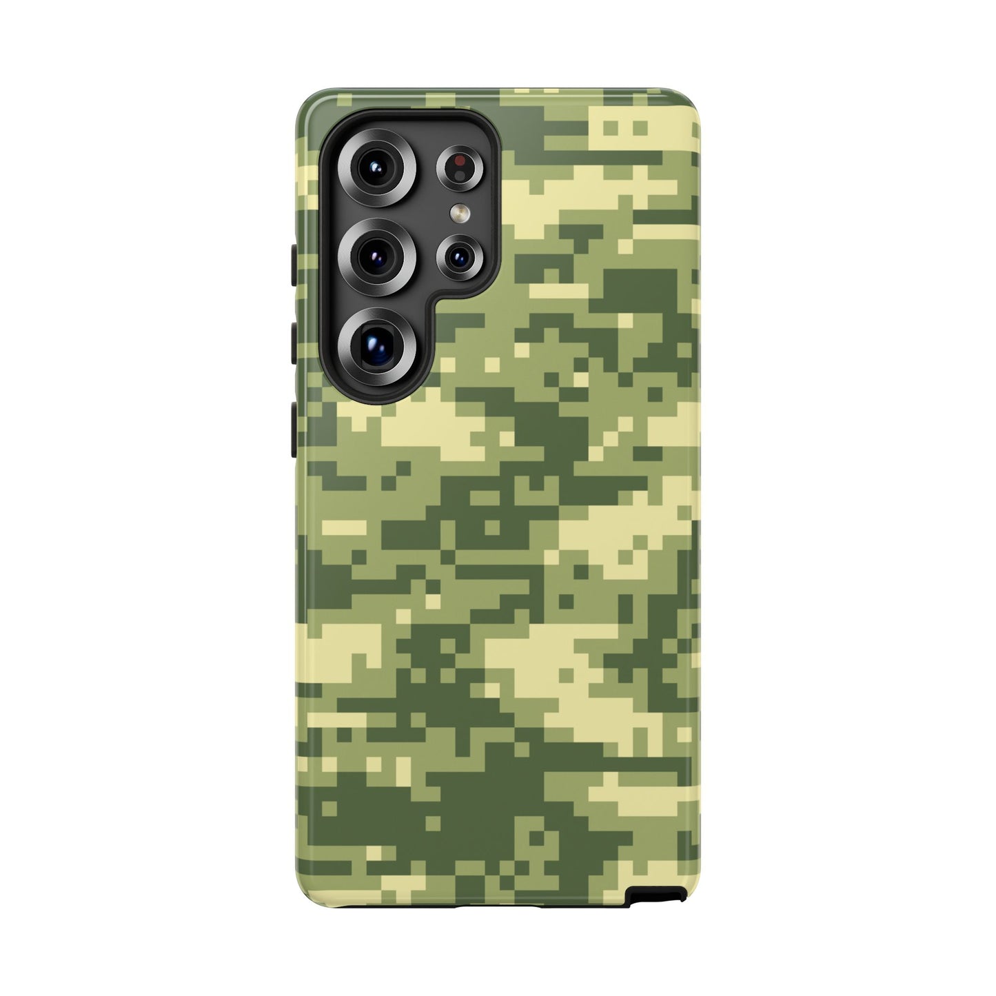 Olive Pixel Camo Tough Phone Case