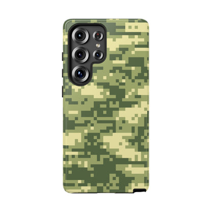 Olive Pixel Camo Tough Phone Case
