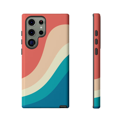 Retro Sunset Wave Tough Phone Case